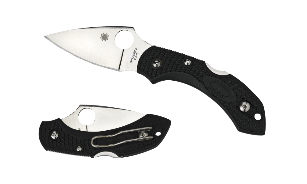 Spyderco Dragonfly 2 Folding Knife – Black FRN / VG-10 Plain Edge
