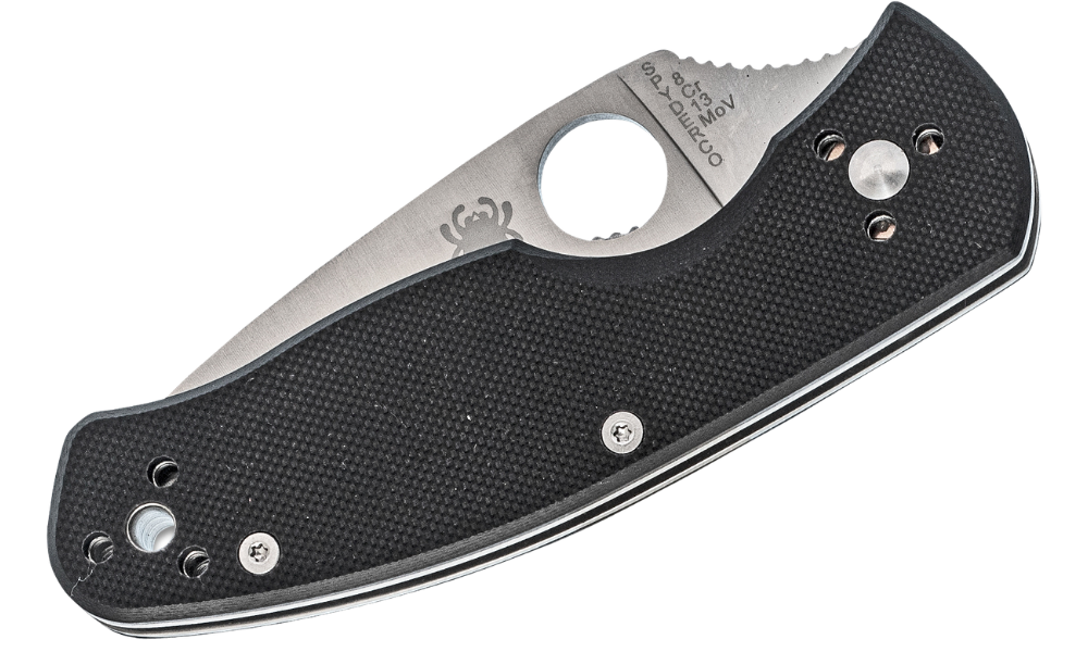 Spyderco Persistence Folding Knife – Black G10 / Satin Plain Edge