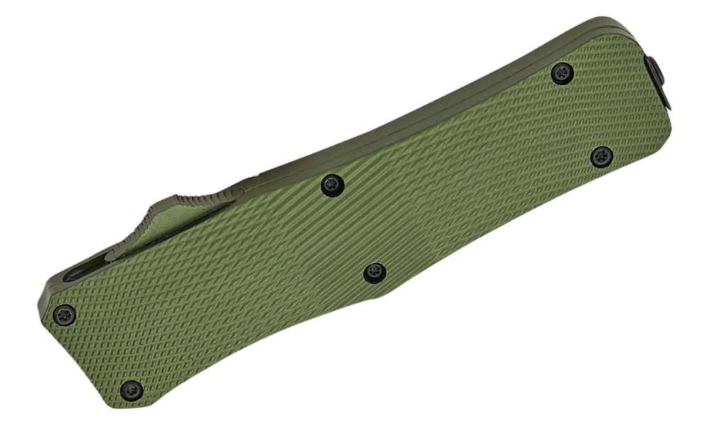 Mantis 816 AUTO OTF Double-Edge Dagger – OD Green / Satin Combo Edge