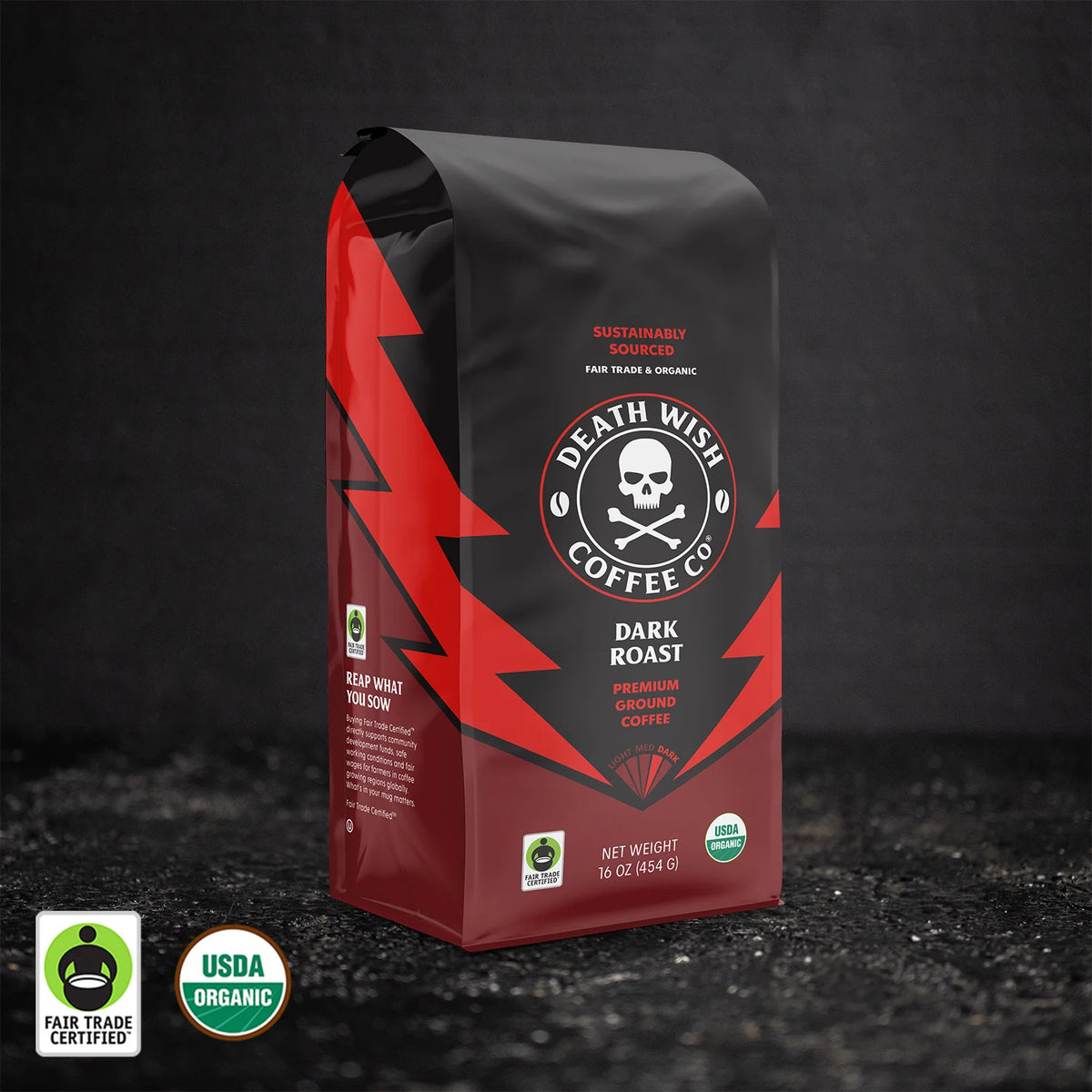 Death Wish Dark Roast Coffee – Ground 285g