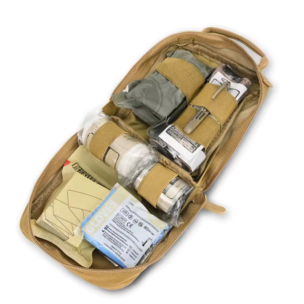 Rhino Rescue Mini-IFAK Kit in Pouch – Tan