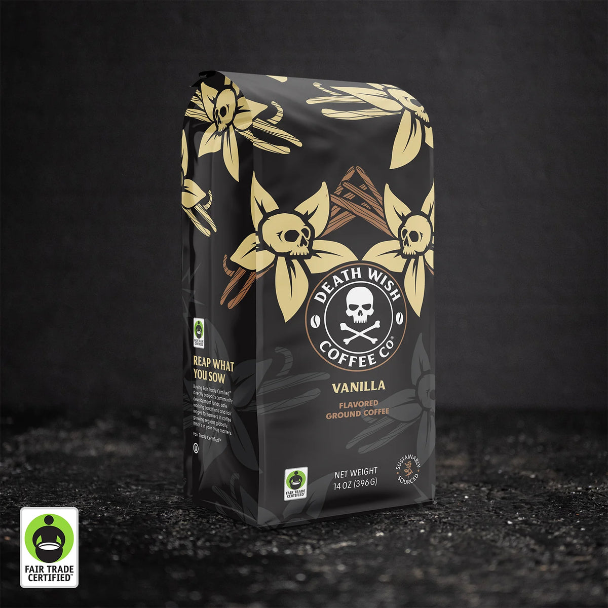 Death Wish Vanilla Coffee – Ground 395g