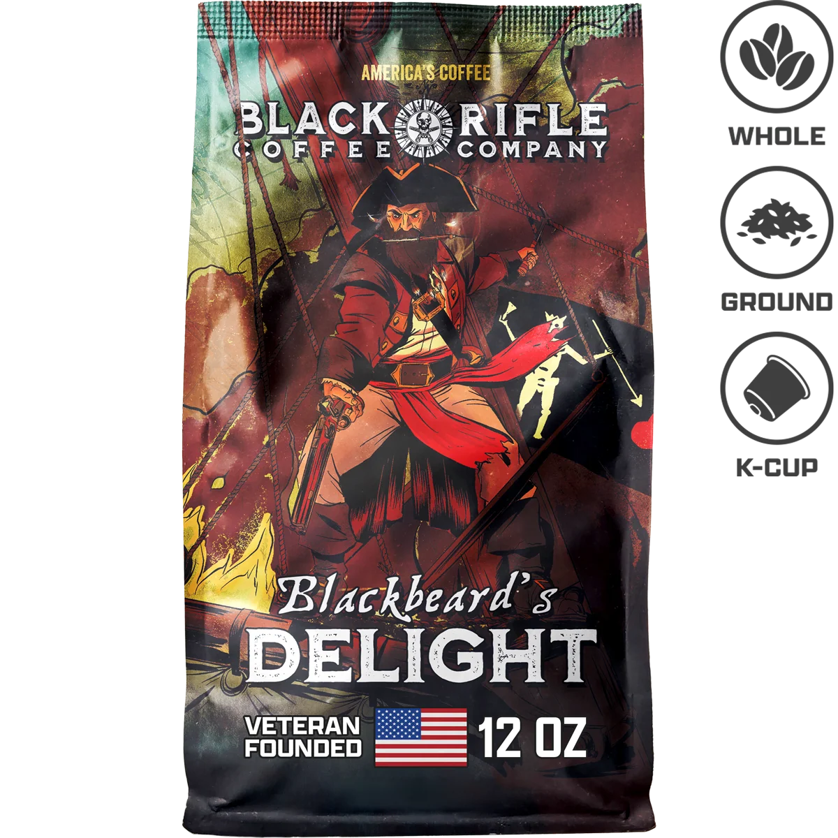 Black Rifle Coffee Company Blackbeard's Delight Roast – Ground