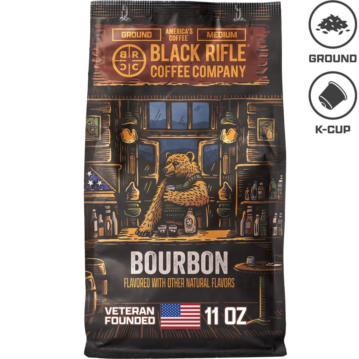 Black Rifle Coffee Company BOURBON Roast – Ground 280g