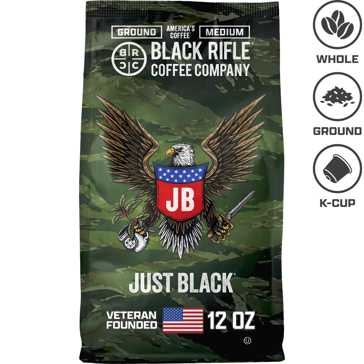 Black Rifle Coffee Company Just Black Roast – Ground