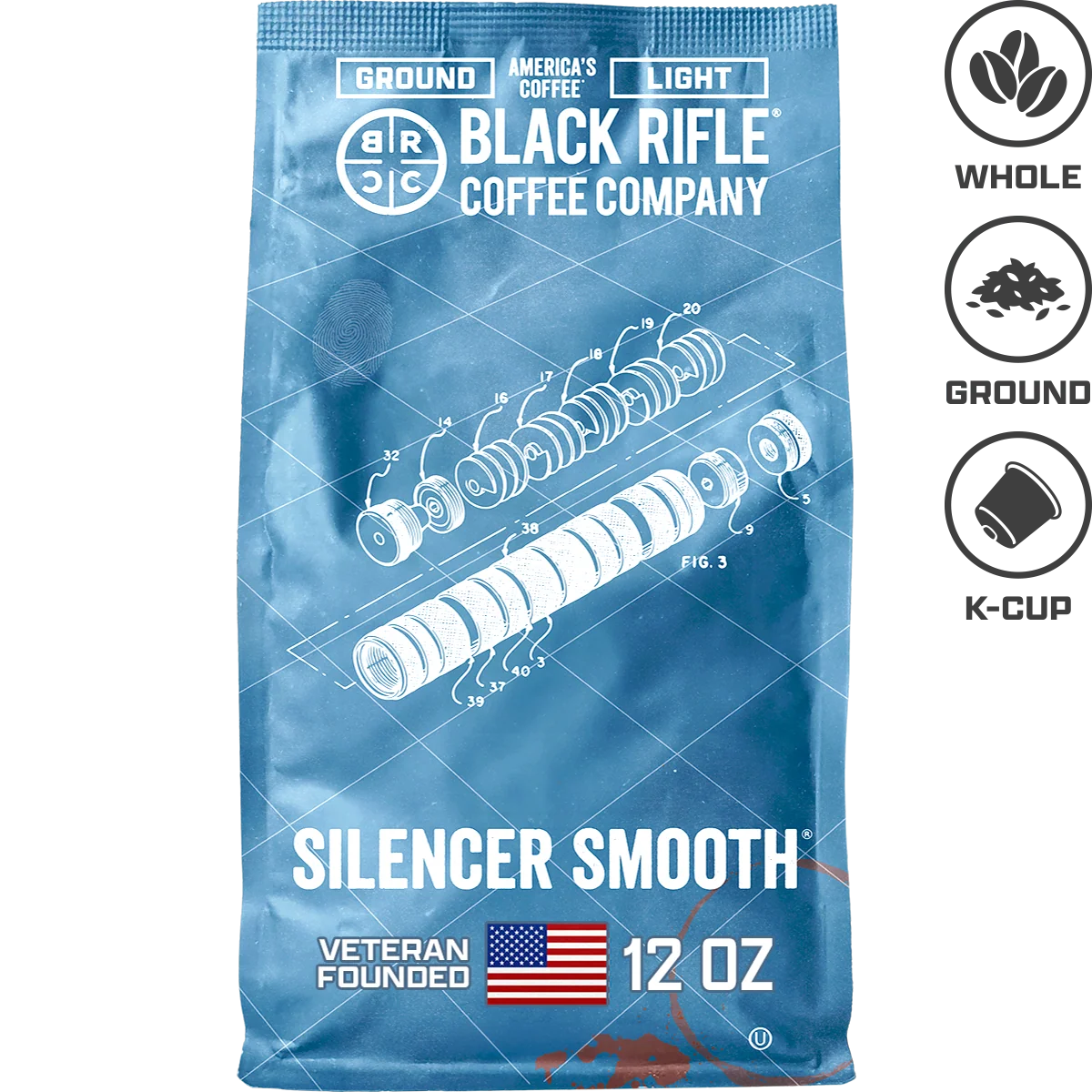 Black Rifle Coffee Company Silencer Smooth Roast – Ground