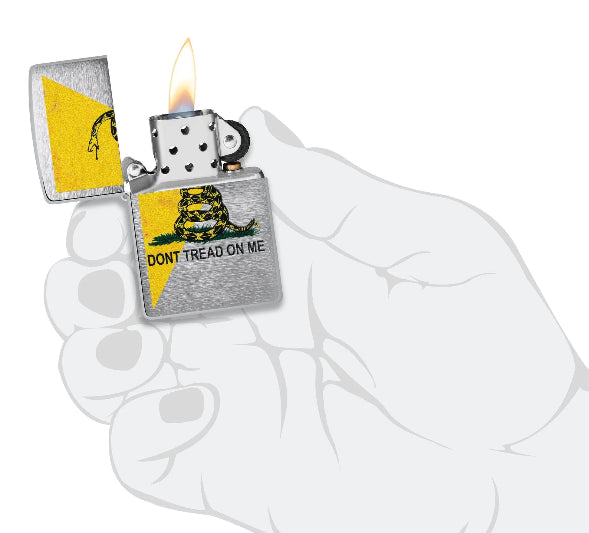 Zippo Don't Tread on Me Snake Design Windproof Lighter